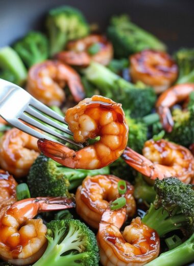 Honey Garlic Butter Shrimp and Broccoli
