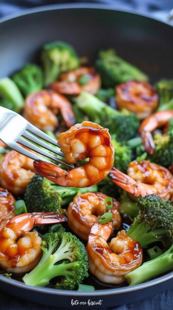 Honey Garlic Butter Shrimp and Broccoli