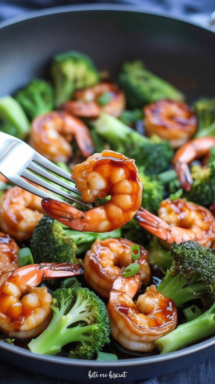Honey Garlic Butter Shrimp and Broccoli