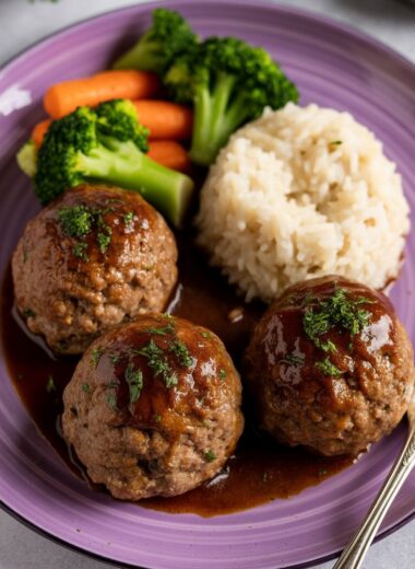 Japanese Hamburger Steak (Hambagu)