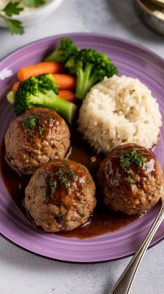 Japanese Hamburger Steak (Hambagu)