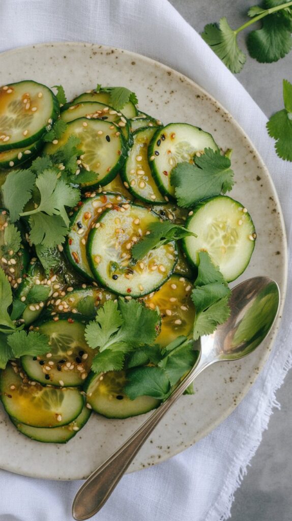 Smashed Asian Cucumber Salad
