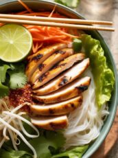 Vietnamese Noodles with Lemongrass Chicken