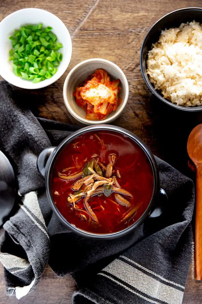 Yukgaejang (Korean Spicy Beef Soup)
