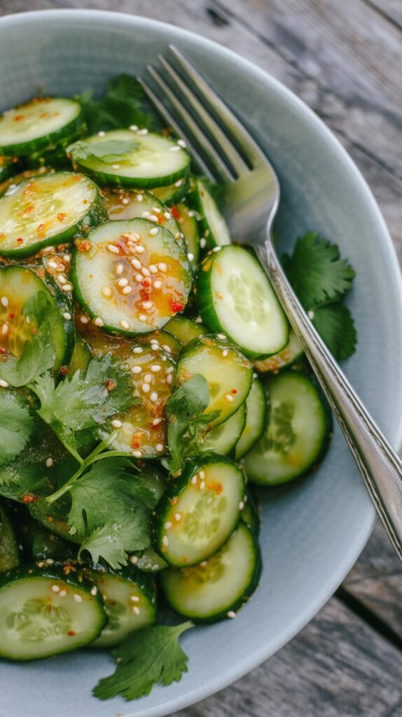 best Smashed Asian Cucumber Salad