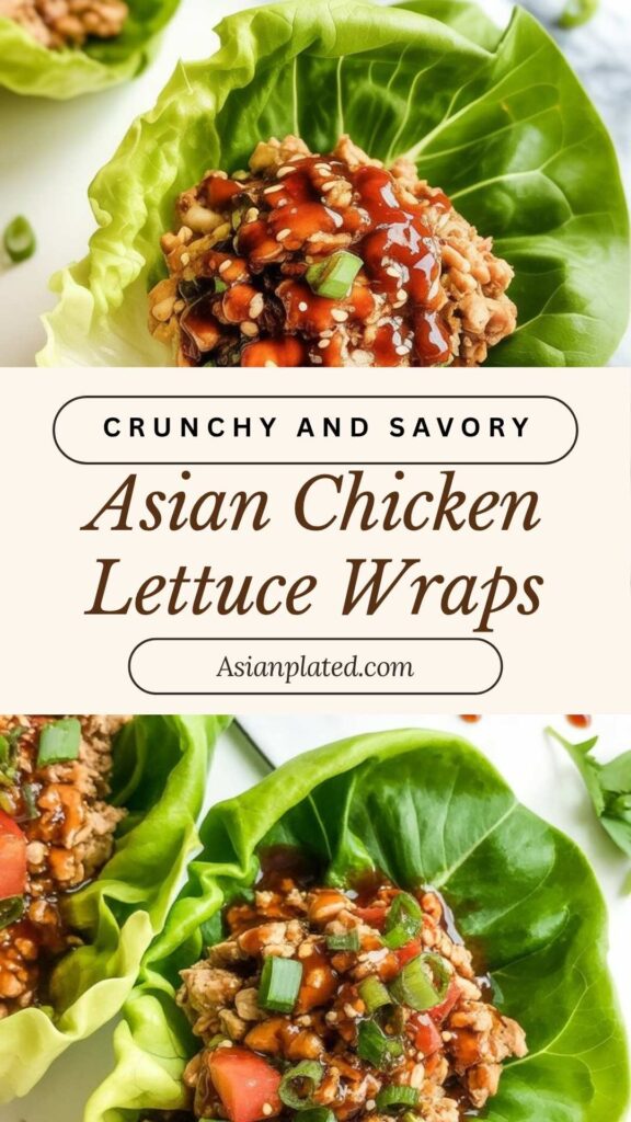 easy Asian Chicken Lettuce Wraps