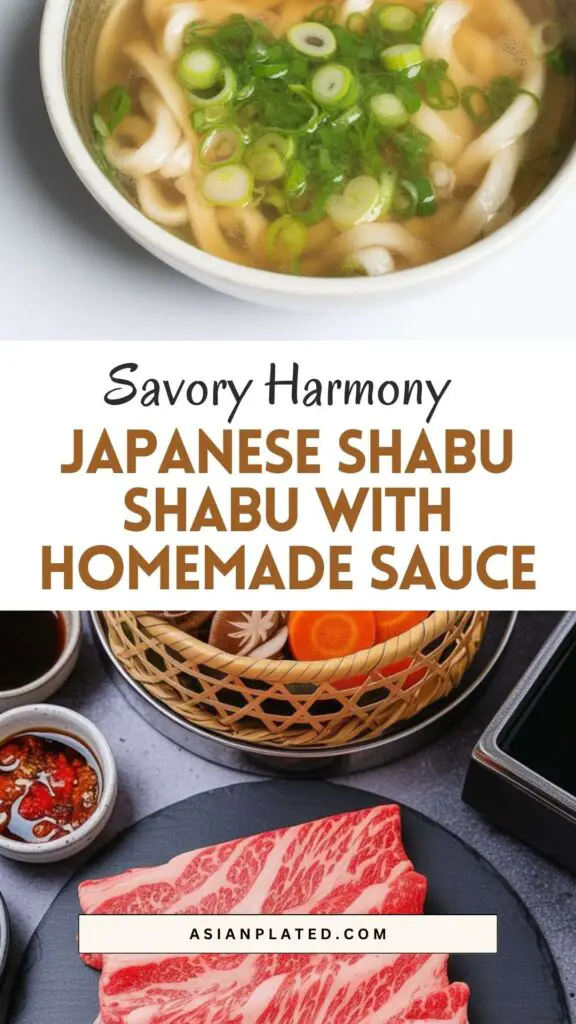 easy Japanese Shabu Shabu with Homemade Sauce