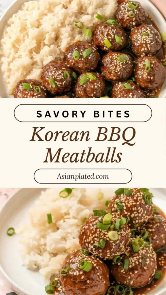 easy Korean BBQ Meatballs