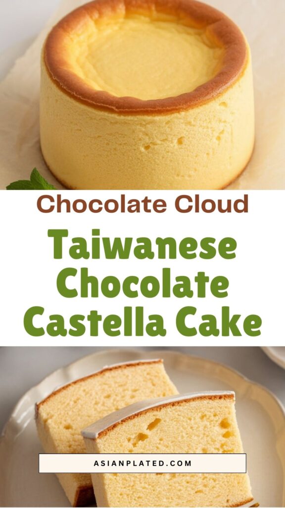 easy Taiwanese Chocolate Castella Cake
